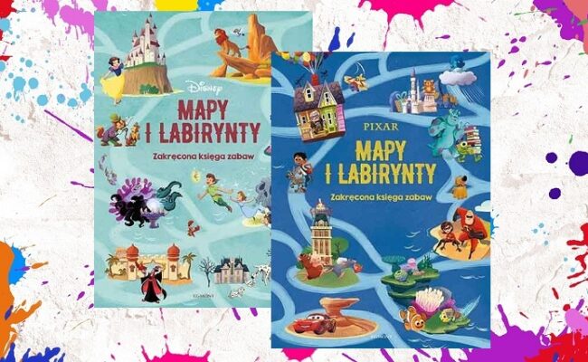 Mapy i labirynty, okładki, kolorowe tło